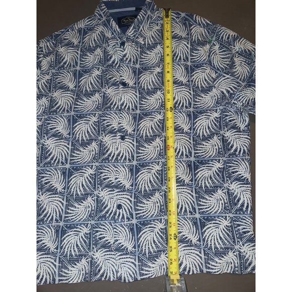 Nat Nast, blue Hawaiian button-down, men’s collared shirt, silk blend size XL - Picture 3 of 6